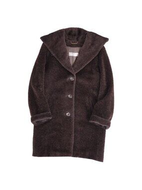 Max Mara Coat Long Shaggy Alpaca